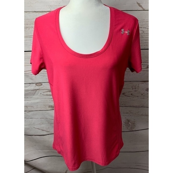 NWOT UA Semi-Fitted Short Sleeve Top Large - Picture 2 of 6